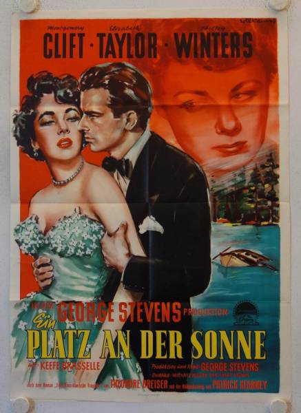 Ein Platz an der Sonne originales deutsches Filmplakat